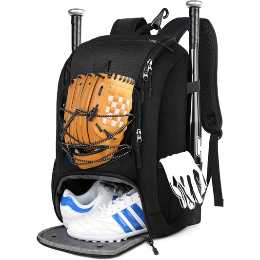Baseball Backpack Bat Bag Shoes Compartment  Adult Lightweight