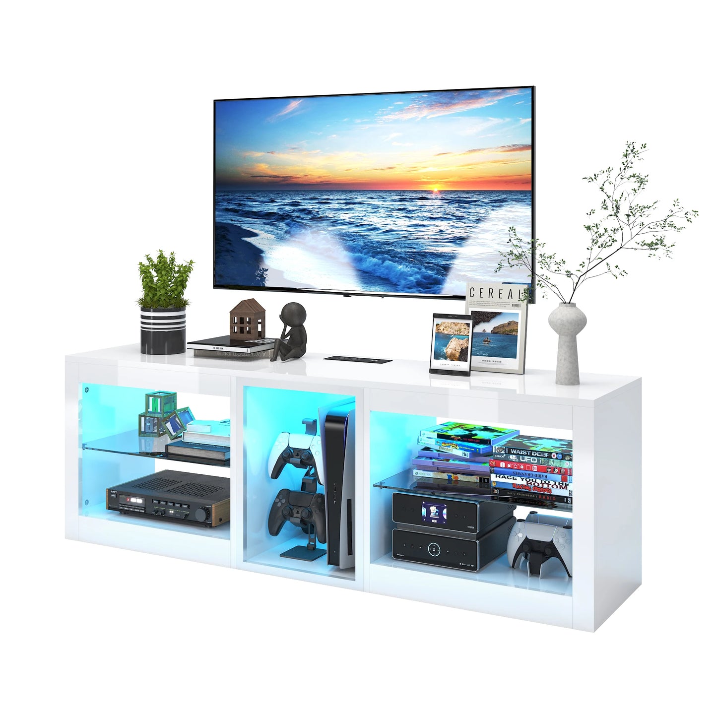TV Stand with Drawers for 70 Inch TVs