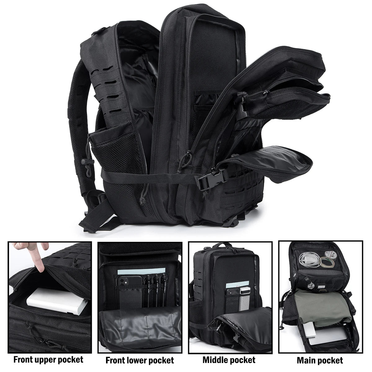 Tactical Outdoor Backpack for Camping and Hiking Adventures