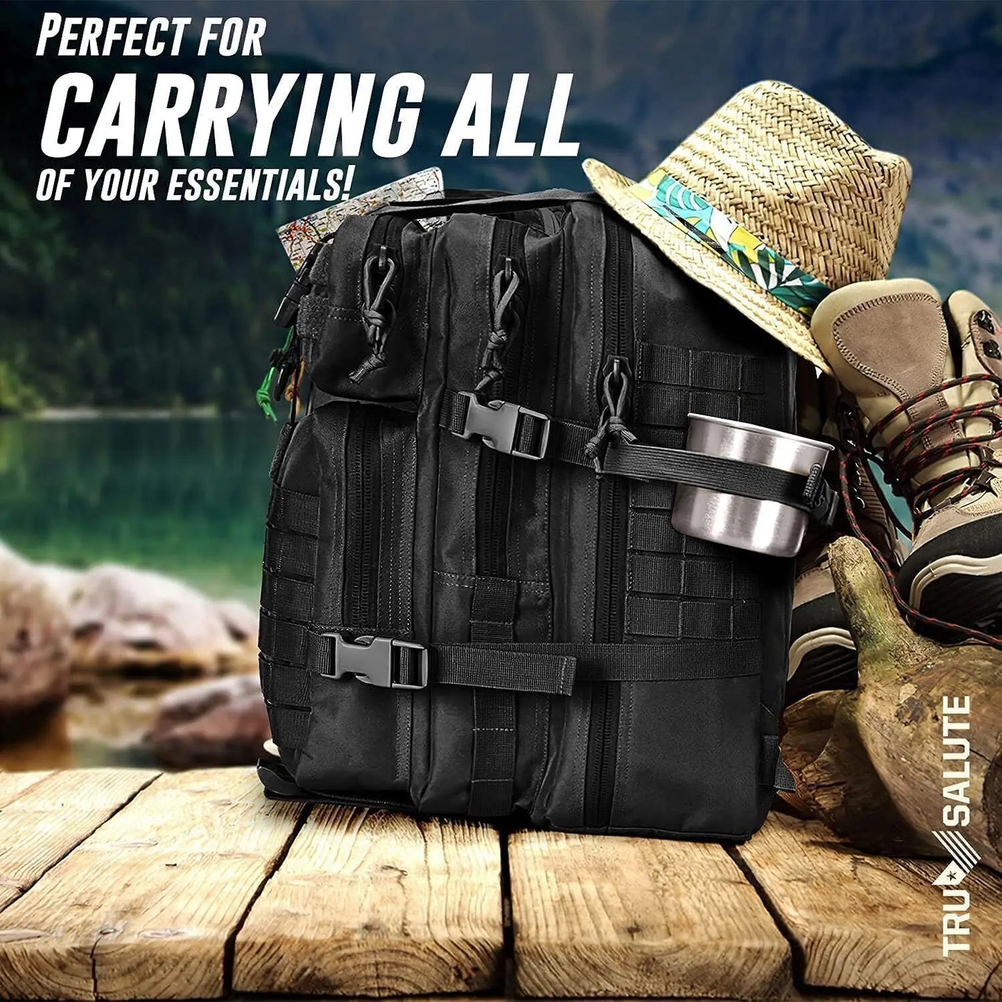 Military Tactical Backpack for Outdoor Adventures and Travel