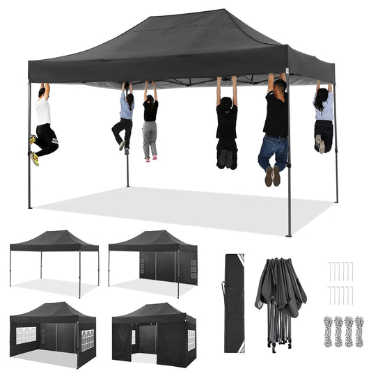 Heavy Duty Pop Up Canopy Tent with Sidewalls for Events