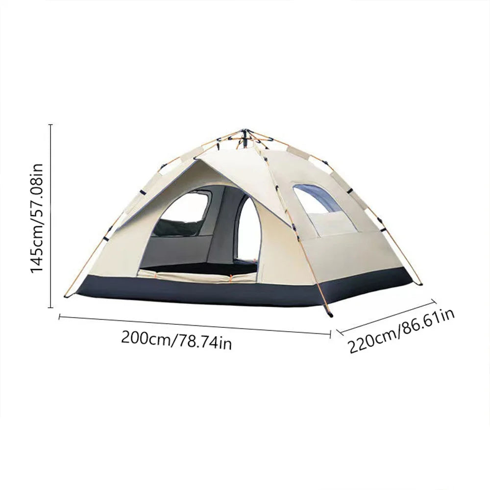 Automatic Quick Opening Outdoor Camping Tent With Two Doors