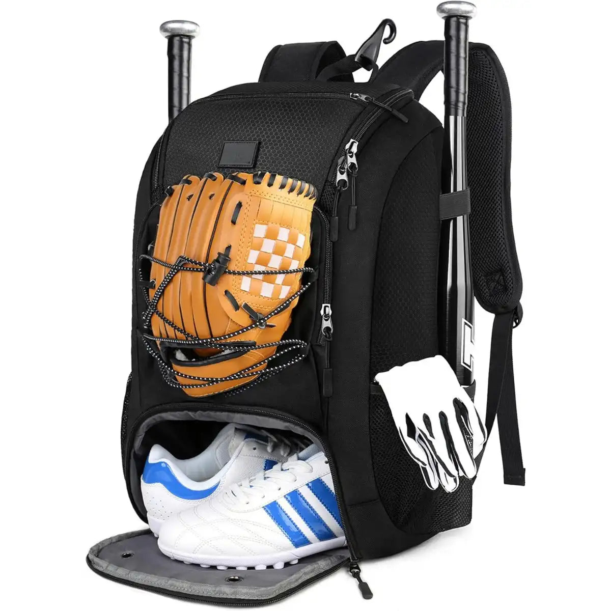Baseball Backpack Bat Bag Shoes Compartment  Adult Lightweight