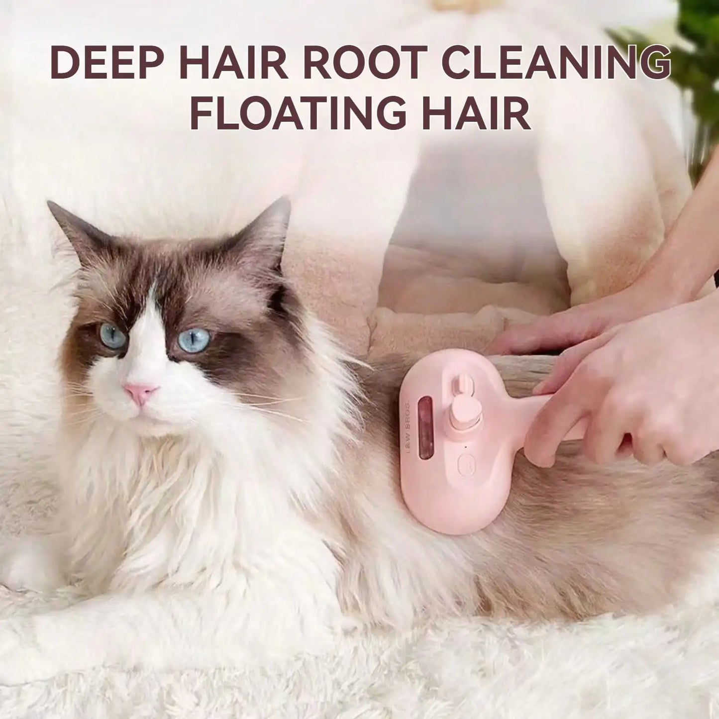 Cat Grooming Spray Brush for Effortless Hair Removal
