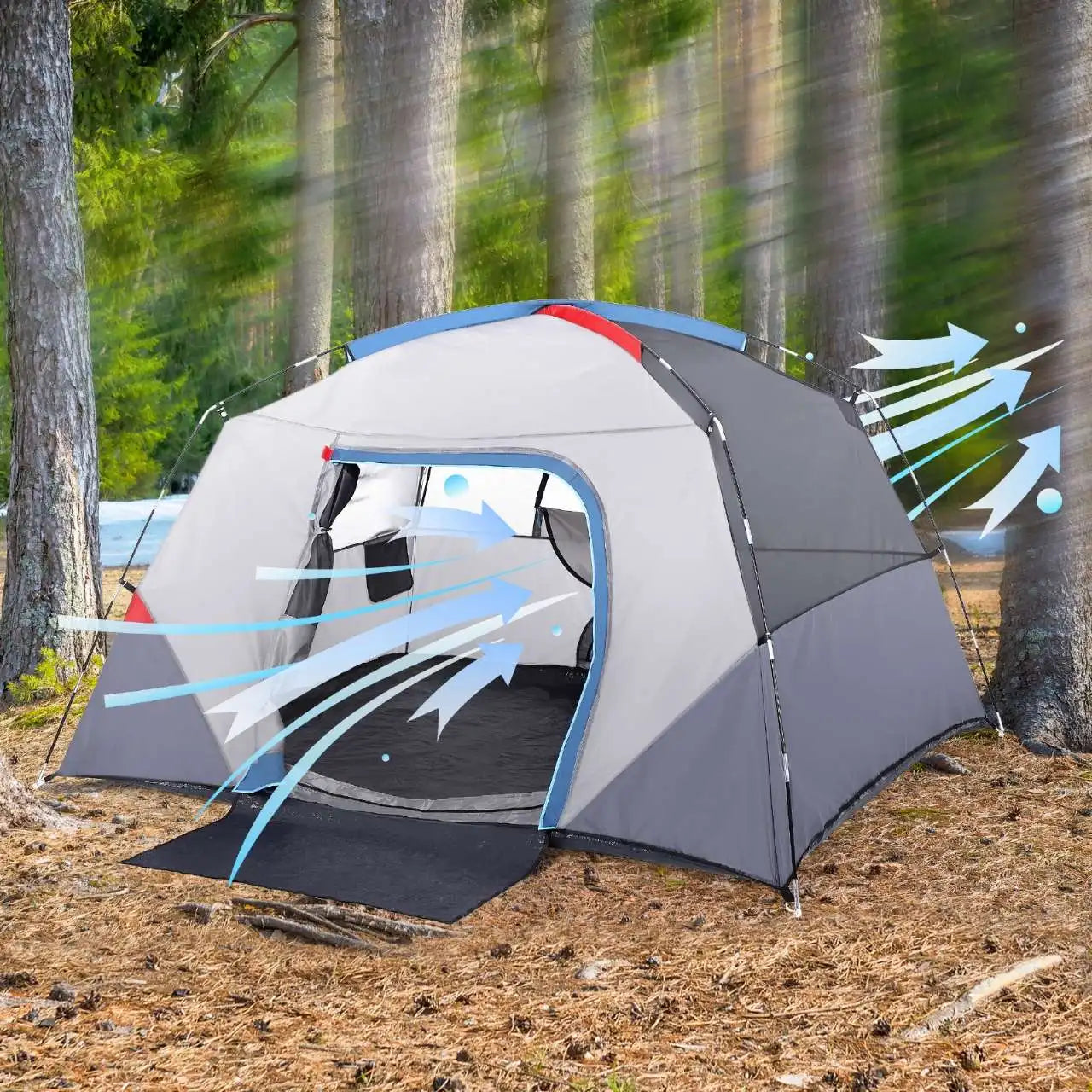 Easy Setup Camping Tent For Four Season Outdoor Shelter