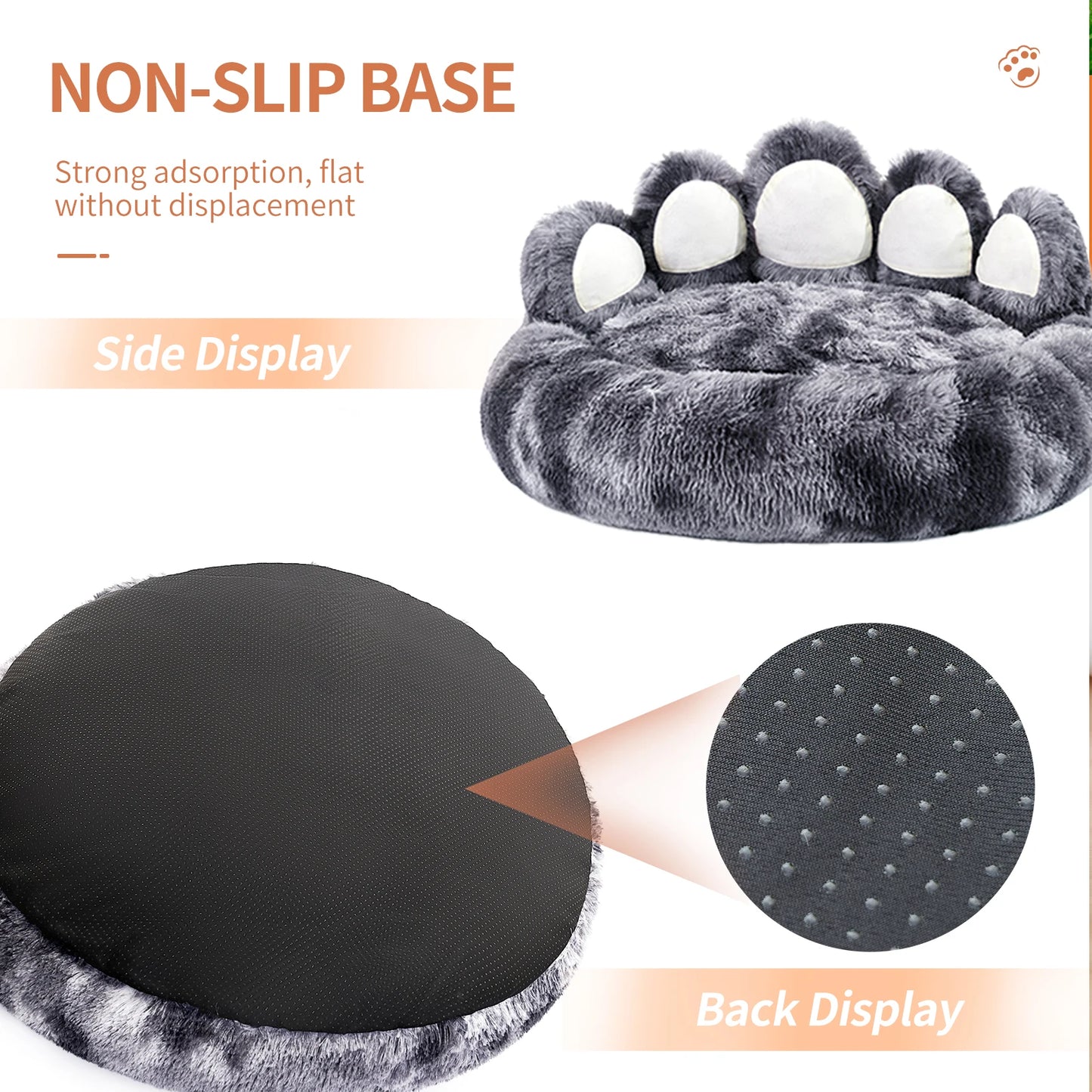 Cozy Paw Shape Dog Bed for Ultimate Comfort and Warmth