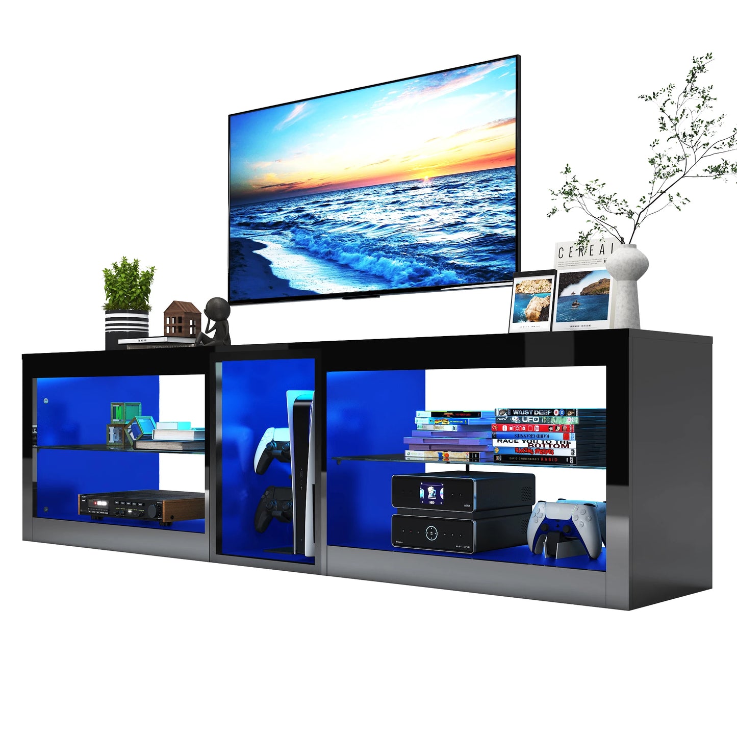 TV Stand with Drawers for 70 Inch TVs