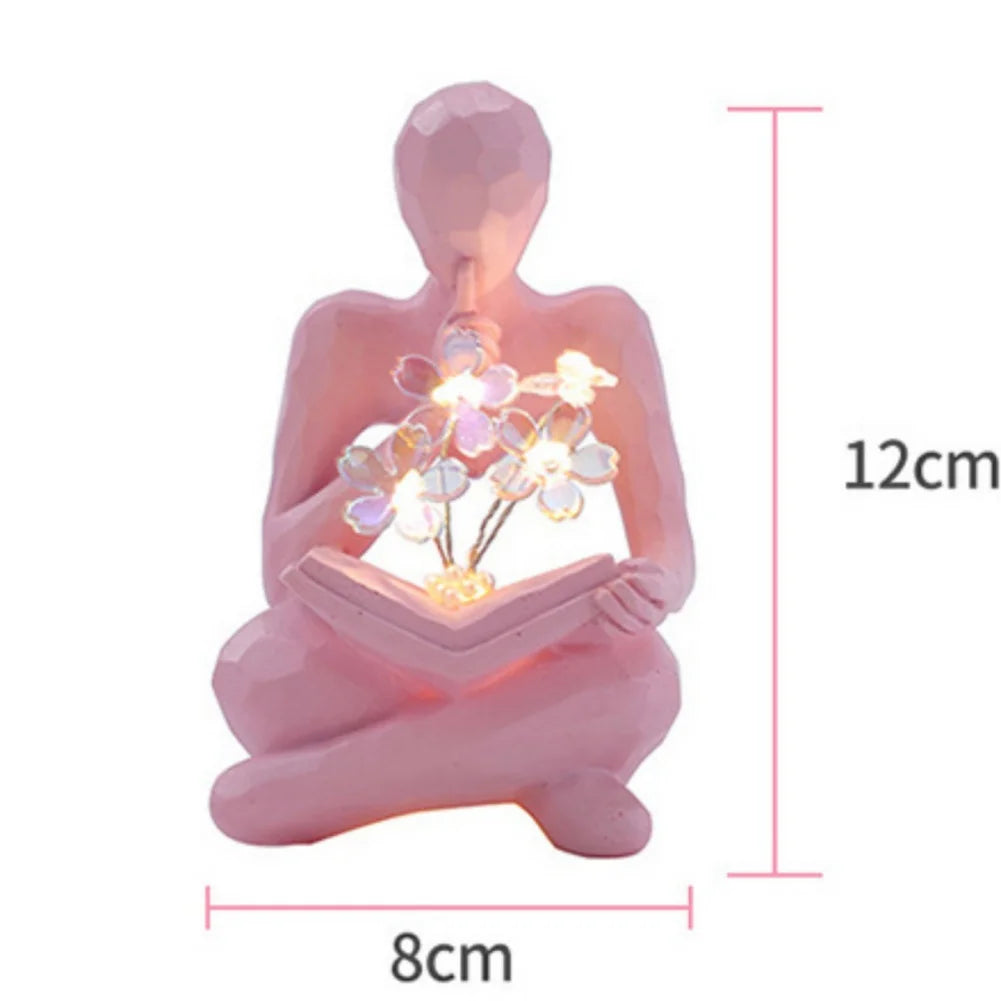 Abstract Resin Thinker Sculpture for Home Decoration and Gifts