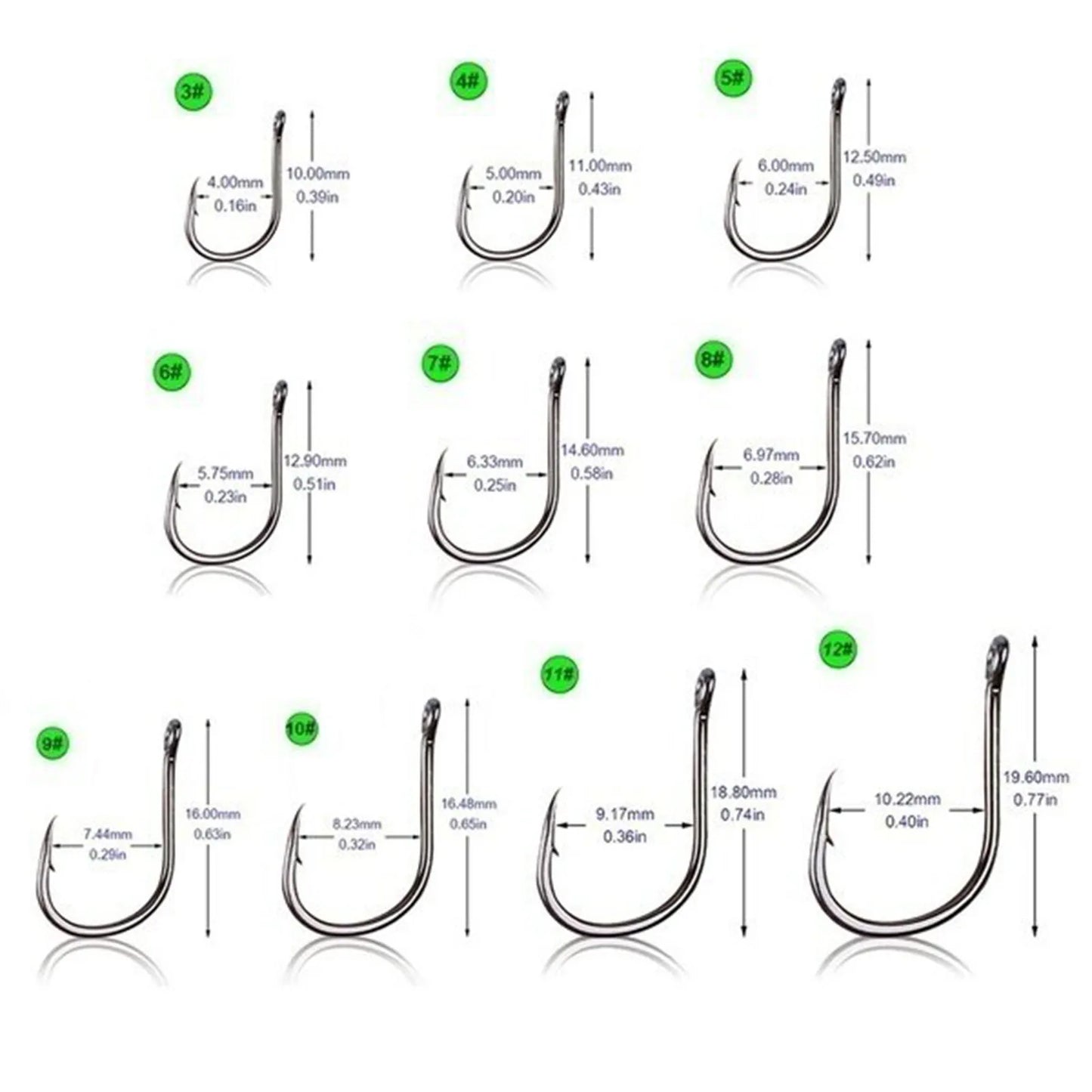 Versatile Fishing Hooks Kit for Freshwater and Saltwater Fishing