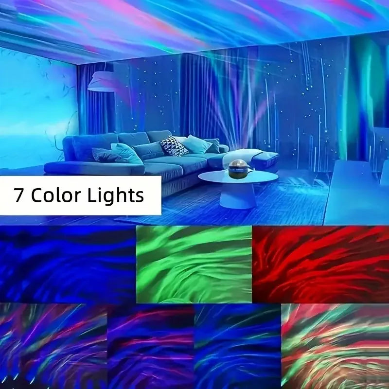 Aurora Borealis Starry Sky Projection Night Light with Remote
