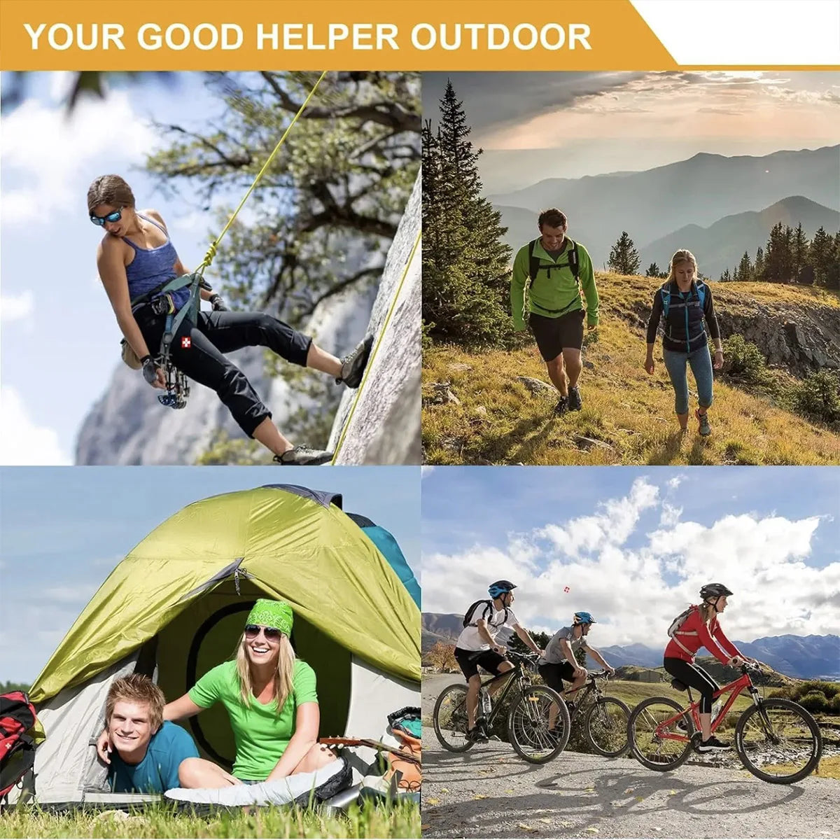 Multifunctional Camping Survival Tool Set and First Aid Kit