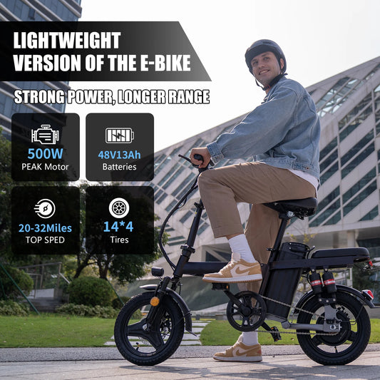 Electric Bike for Adults with Removable Battery and Brushless Motor