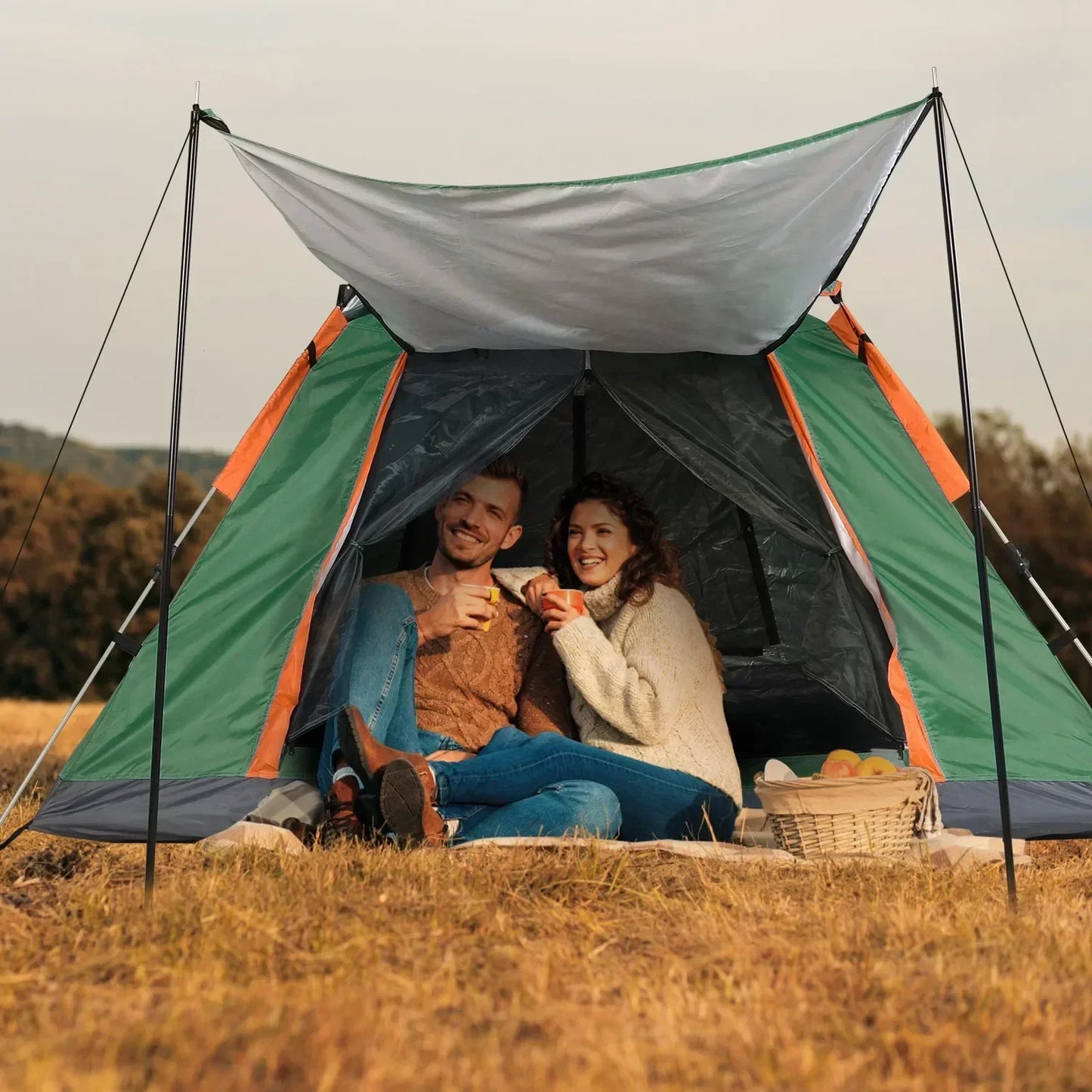 Auto Quick-Opening Outdoor Camping Tent Portable Rainproof Shelter