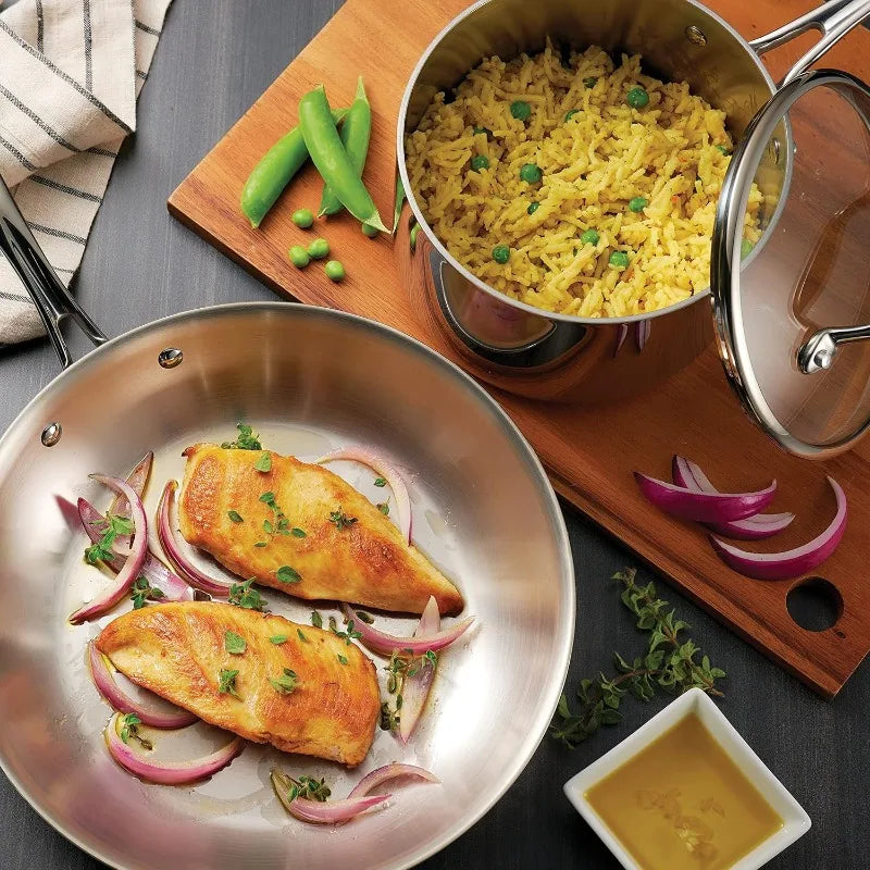 Tramontina Tri-Ply Clad Stainless Steel Cookware Set