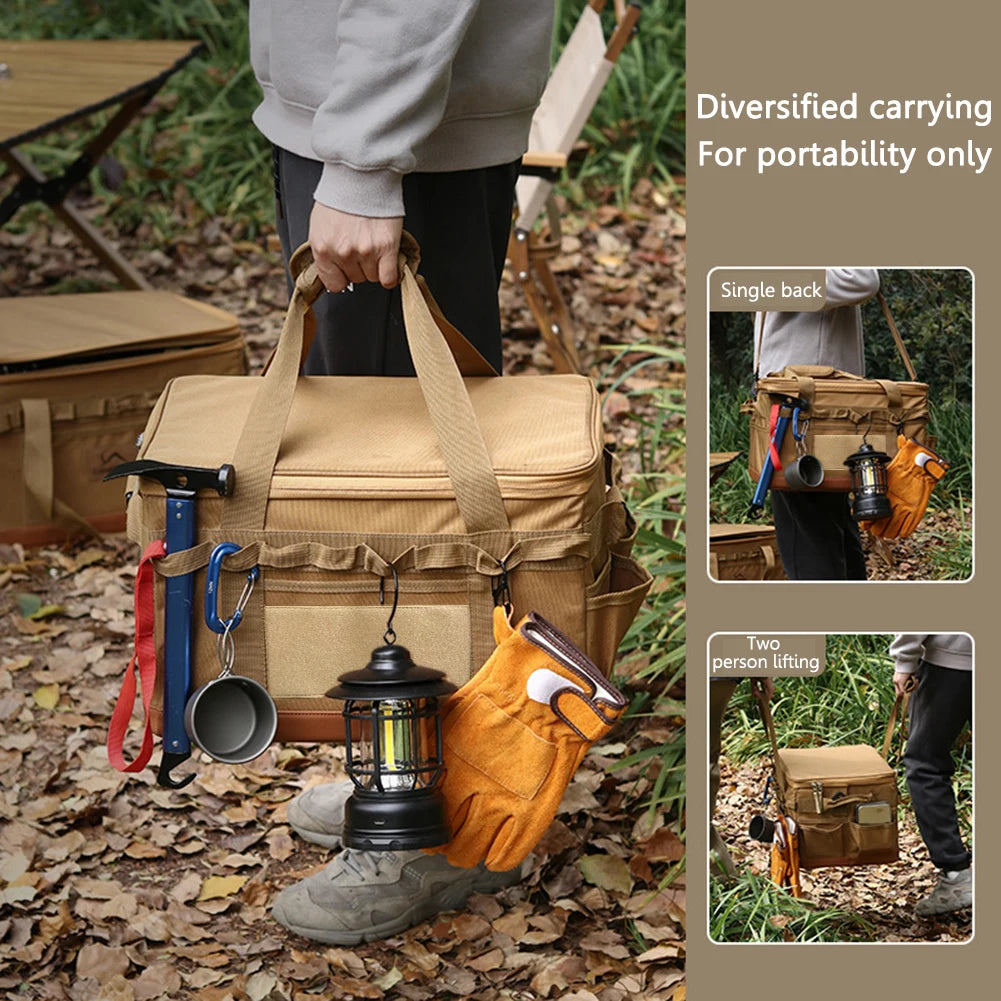 Camping Utensil Organizer Large Capacity Storage Bag