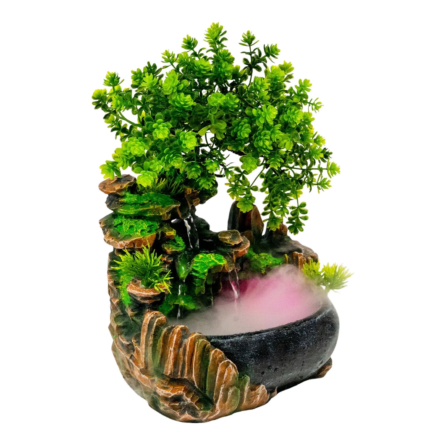 Indoor Water Fountain with LED Light for Relaxing Atmosphere