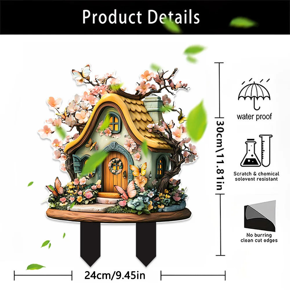Acrylic Garden Stakes for Charming Outdoor Decor and Plant Support
