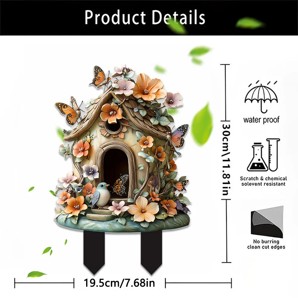 Acrylic Garden Stakes for Charming Outdoor Decor and Plant Support