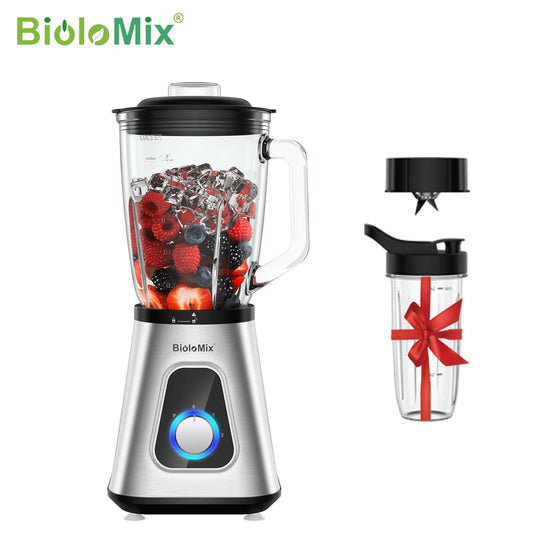 BioloMix Smoothie Blender for Frozen Fruit Drinks and Sauces