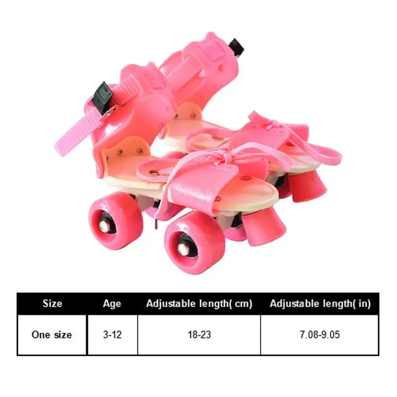 Adjustable Skates Rolling For Child With 4 Wheels  For Boys Girls Beginner